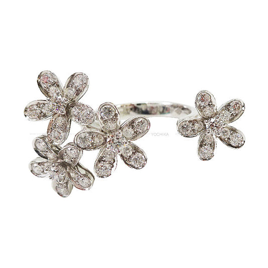 Van Cleef & Arpels ring Entre les Doigts Socrate K18WG/DIAMOND #48 VCARB14548[EXCELLENT][Authentic]