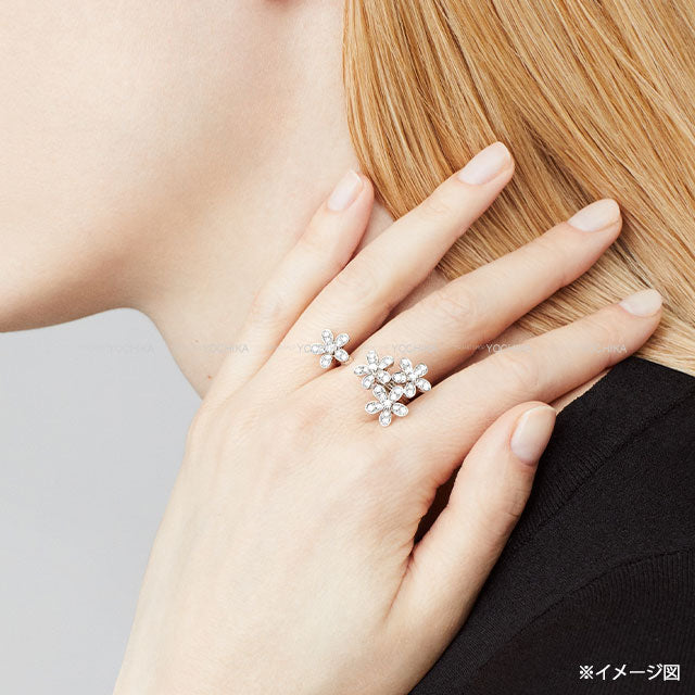 Van Cleef & Arpels ring Entre les Doigts Socrate K18WG/DIAMOND #48 VCARB14548[EXCELLENT][Authentic]