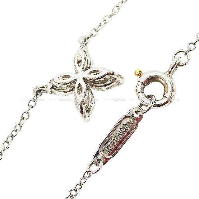 [Pre-loved] TIFFANY&Co. necklace Victoria Small Pendant Silver Pt950/Diamond 60011941[USED SA][Authentic]