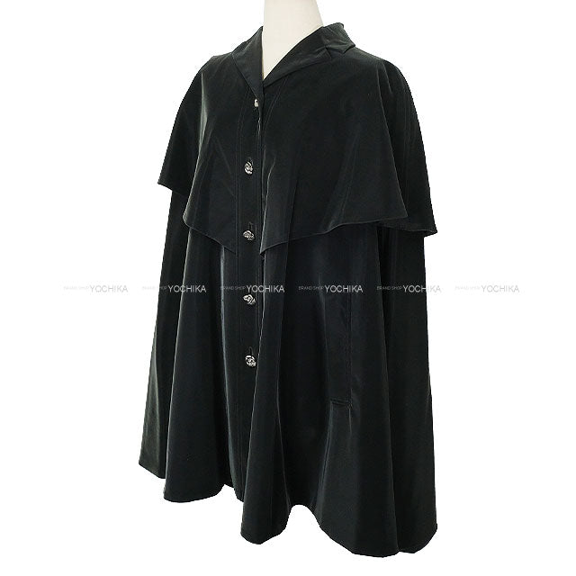 2023AW CHANEL Poncho Camellia Button Noir (Black) Viscose #34 P75859[EXCELLENT][Authentic]