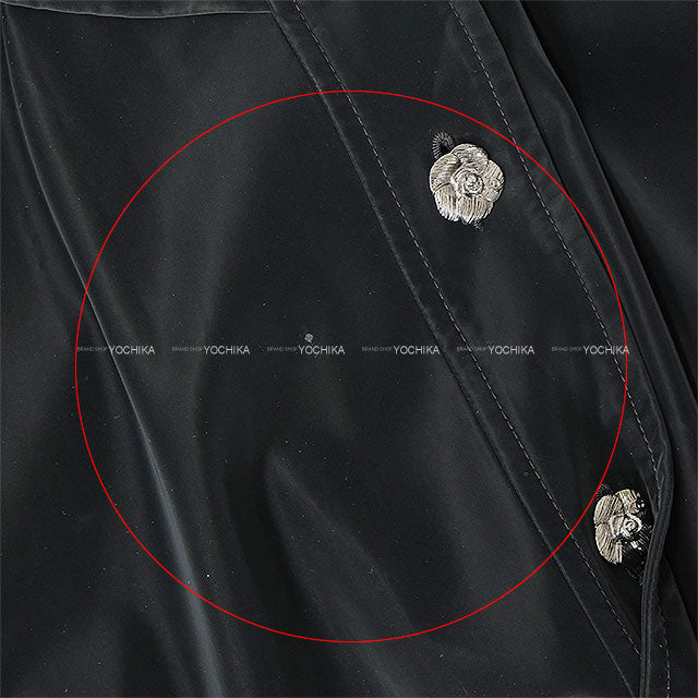 2023AW CHANEL Poncho Camellia Button Noir (Black) Viscose #34 P75859[EXCELLENT][Authentic]