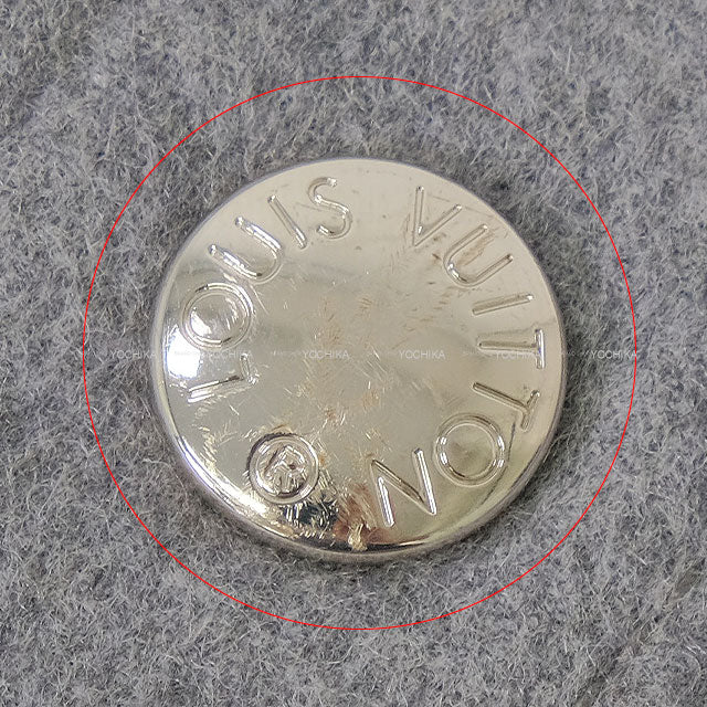 2024SS LOUIS VUITTON Stainless collar coat Sleeve Coat Double-Face Cape Grey Wool/Silk #38 1AFSHX[EXCELLENT][Authentic]