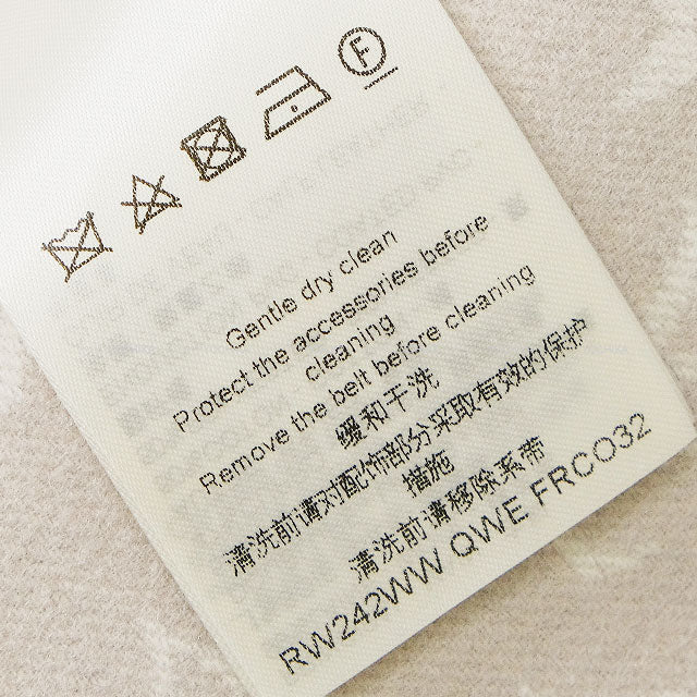 2024SS LOUIS VUITTON Stainless collar coat Sleeve Coat Double-Face Cape Grey Wool/Silk #38 1AFSHX[EXCELLENT][Authentic]