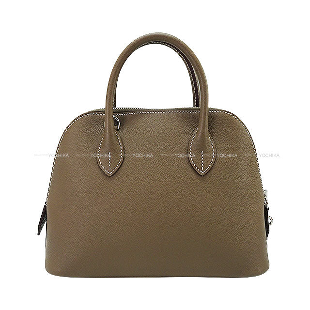HERMES Shoulder bag Bolide1923 25 Etoupe Evercolor Silver HW Stamp K[BRAND NEW][Authentic]
