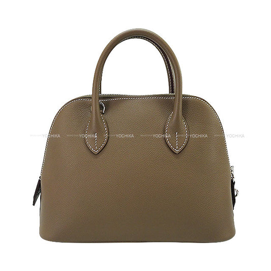 HERMES Shoulder bag Bolide1923 25 Etoupe Evercolor Silver HW Stamp K[BRAND NEW][Authentic]