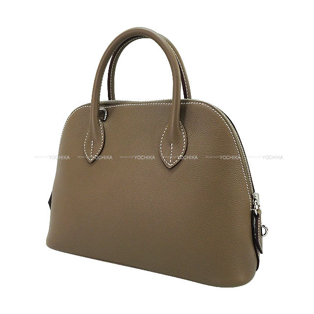 HERMES Shoulder bag Bolide1923 25 Etoupe Evercolor Silver HW Stamp K[BRAND NEW][Authentic]