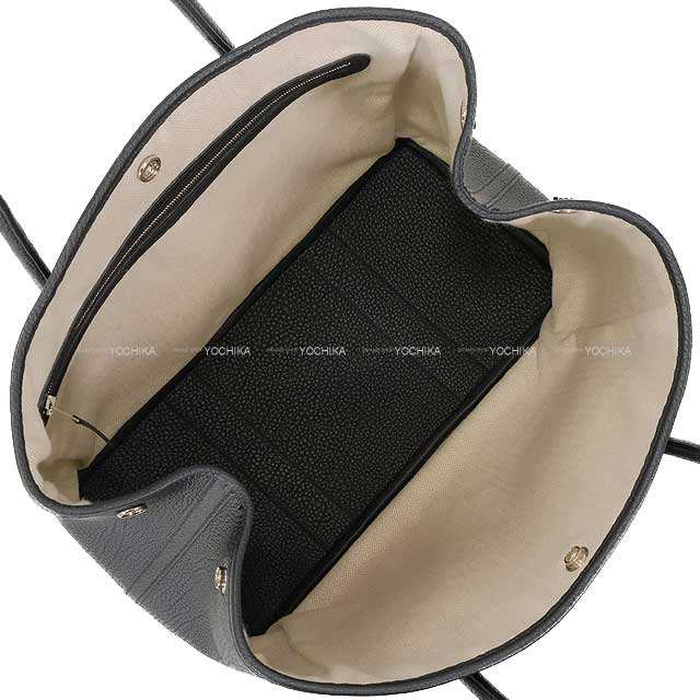 [Pre-loved] HERMES tote bag Garden Party 36 PM Noir (Black) Veau Negonda Silver HW Stamp W[LIKE NEW][Authentic]