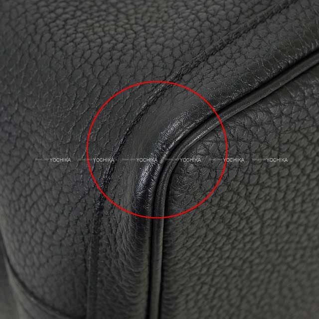 [Pre-loved] HERMES tote bag Garden Party 36 PM Noir (Black) Veau Negonda Silver HW Stamp W[LIKE NEW][Authentic]