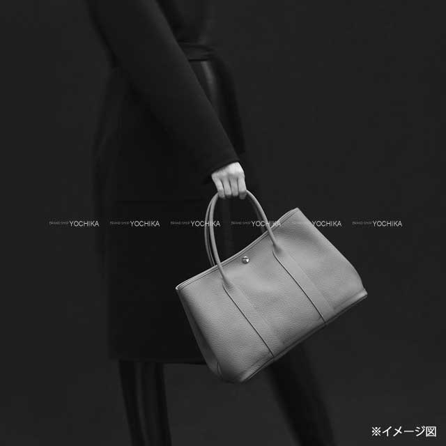 [Pre-loved] HERMES tote bag Garden Party 36 PM Noir (Black) Veau Negonda Silver HW Stamp W[LIKE NEW][Authentic]