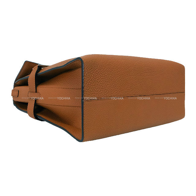 [Pre-loved] Delvaux Handbag Tempête L Tem Derby grain calf leather Silver HW[LIKE NEW][Authentic]