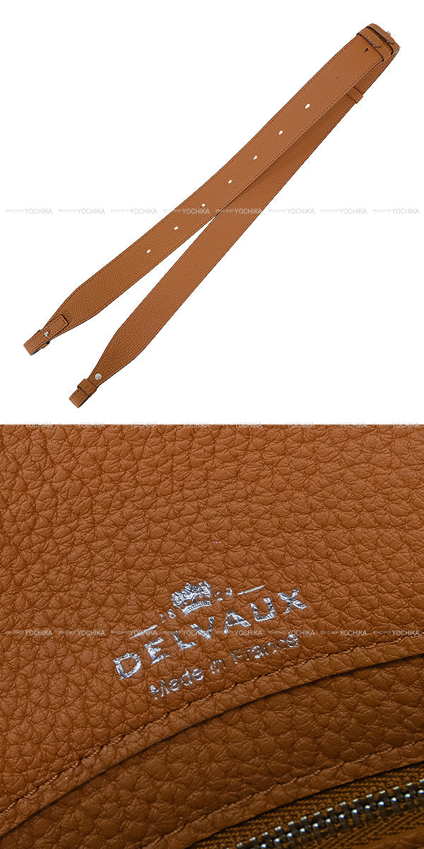 [Pre-loved] Delvaux Handbag Tempête L Tem Derby grain calf leather Silver HW[LIKE NEW][Authentic]