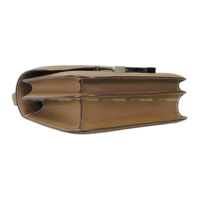 [Pre-loved] HERMES Shoulder bag Constance 3 24 MM Etoupe Veau Epsom Silver HW Stamp Y[USED SA][Authentic]