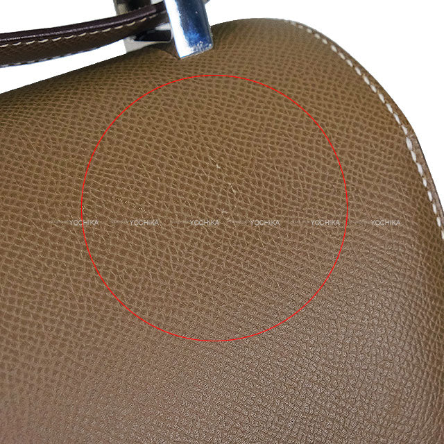 [Pre-loved] HERMES Shoulder bag Constance 3 24 MM Etoupe Veau Epsom Silver HW Stamp Y[USED SA][Authentic]