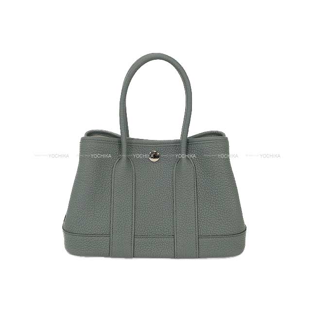 HERMES Handbag Neo Garden Party 23 Vert Amande Veau Negonda Silver HW Stamp K[BRAND NEW][Authentic]