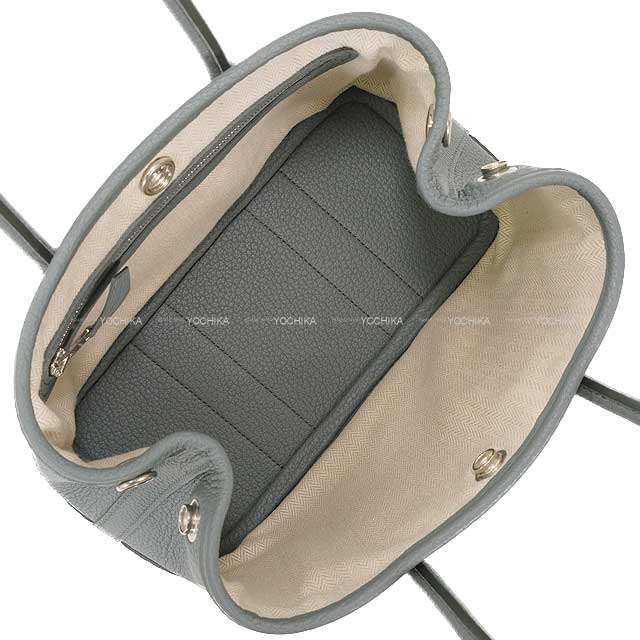 HERMES Handbag Neo Garden Party 23 Vert Amande Veau Negonda Silver HW Stamp K[BRAND NEW][Authentic]