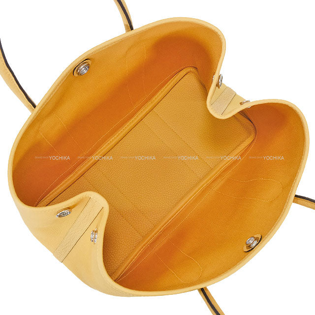 HERMES tote bag Garden Party 30 TPM Paille Toile Militaire/Veau Negonda Silver HW Stamp K[BRAND NEW][Authentic]