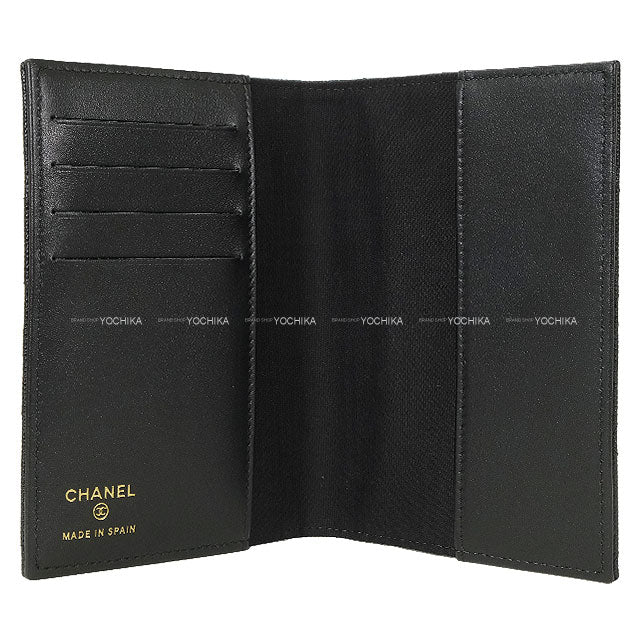 CHANEL passport case Matelasse COCO Mark Rhinestone Noir (Black) Graind Calf(Caviarskin) Silver HW AP4824[BRAND NEW][Authentic]