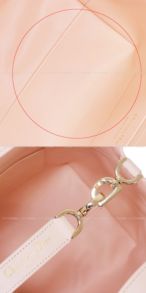 [Pre-loved] Dior tote bag Toujours Vertical Small Pink Macro Cannage Calfskin Gold HW M28350SNW-M413[LIKE NEW][Authentic]
