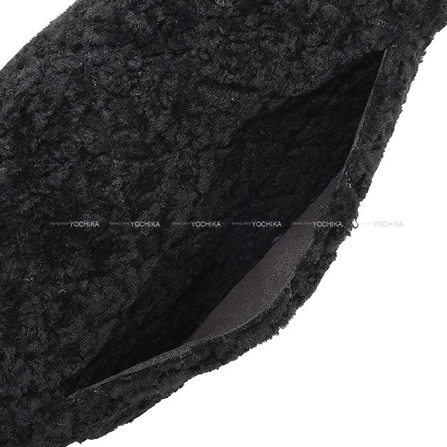 [Pre-loved] CHANEL Shoulder bag Matelasse Quilted Chain COCO Mark Houndstooth Noir (Black)/Blanc (White) Shearling Gold HW[LIKE NEW][Authentic]