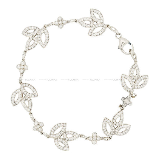 [Pre-loved] HARRY WINSTON bracelet Lily Cluster Silver PT950/Diamond 1.70ct BRDPRD6MLC 247P[USED A][Authentic]