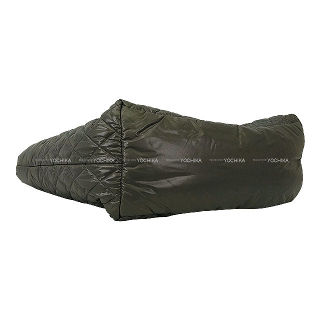 [Pre-loved] CHANEL tote bag Coco Cocoon Medium Matrasse Kaki Nylon Silver HW A48611[LIKE NEW][Authentic]