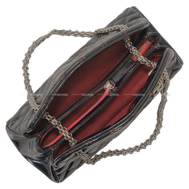 [Pre-loved] CHANEL Shoulder bag Bowling Bag Mademoiselle Matelasse Chain Noir (Black) Enamel Silver HW[USED SA][Authentic]