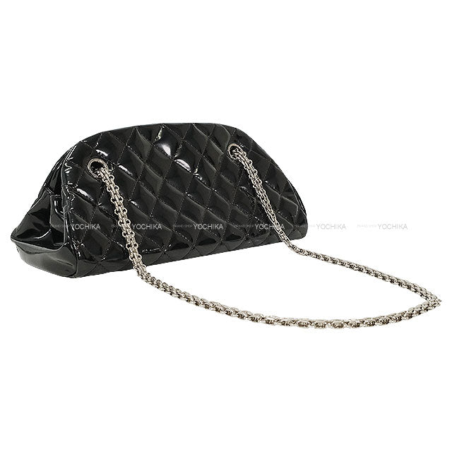 [Pre-loved] CHANEL Shoulder bag Bowling Bag Mademoiselle Matelasse Chain Noir (Black) Enamel Silver HW[USED SA][Authentic]