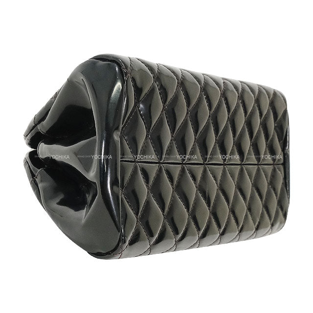 [Pre-loved] CHANEL Shoulder bag Bowling Bag Mademoiselle Matelasse Chain Noir (Black) Enamel Silver HW[USED SA][Authentic]