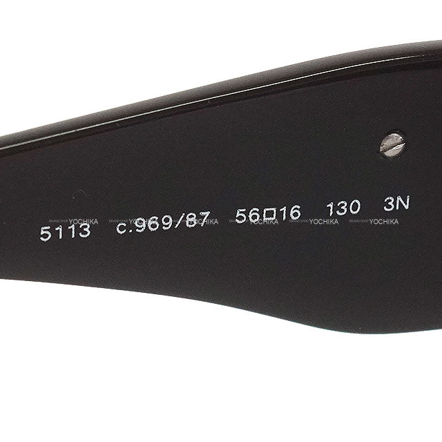 [Pre-loved] CHANEL sunglass Camelia Coco mark Noir (Black)/Beige 5113[USED SA][Authentic]