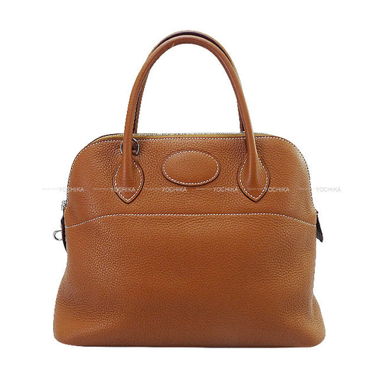 [Pre-loved] HERMES Shoulder bag Bolide31 Gold Taurillon Clemence Silver HW Stamp Y[LIKE NEW][Authentic]