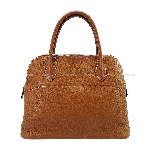 [Pre-loved] HERMES Shoulder bag Bolide31 Gold Taurillon Clemence Silver HW Stamp Y[LIKE NEW][Authentic]