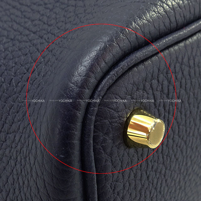 [Pre-loved] HERMES Handbag Picotin Lock 18 PM Bleu Nuit Taurillon Clemence Gold HW Stamp Y[LIKE NEW][Authentic]