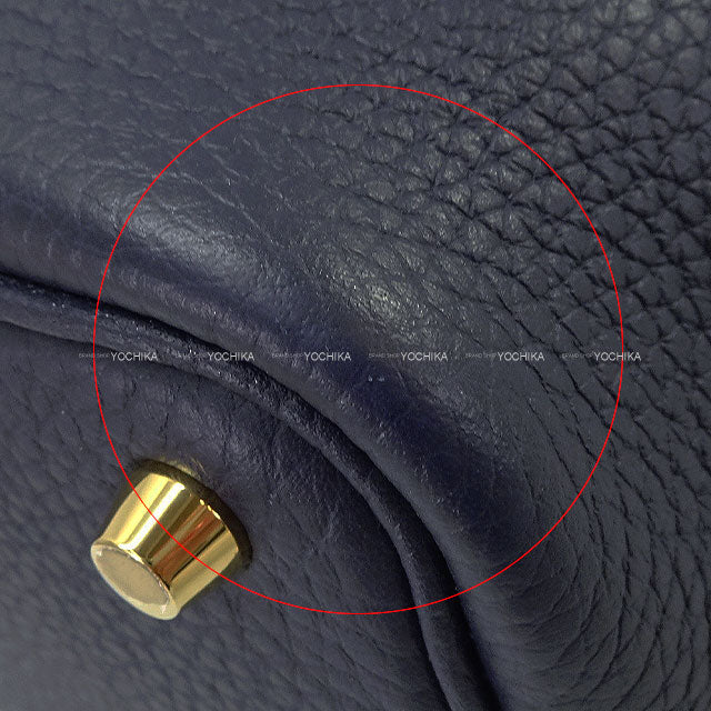 [Pre-loved] HERMES Handbag Picotin Lock 18 PM Bleu Nuit Taurillon Clemence Gold HW Stamp Y[LIKE NEW][Authentic]