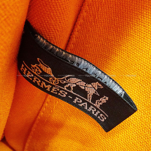 [Pre-loved] 2002 Limited HERMES tote bag Fourre-tout PM Hawaii French Festival Limited Rouge H/Orange Cotton Canvas Silver HW[LIKE NEW][Authentic]