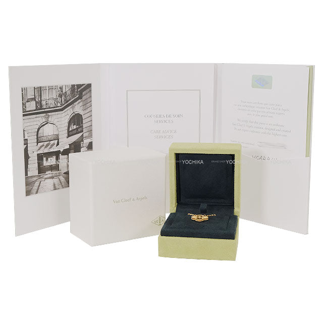 Van Cleef & Arpels necklace Vintage Alhambra Pendant Guilloched Gold K18YG VCARP4KL00[EXCELLENT][Authentic]