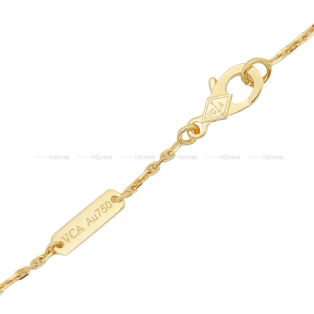 Van Cleef & Arpels necklace Vintage Alhambra Pendant Guilloched Gold K18YG VCARP4KL00[EXCELLENT][Authentic]