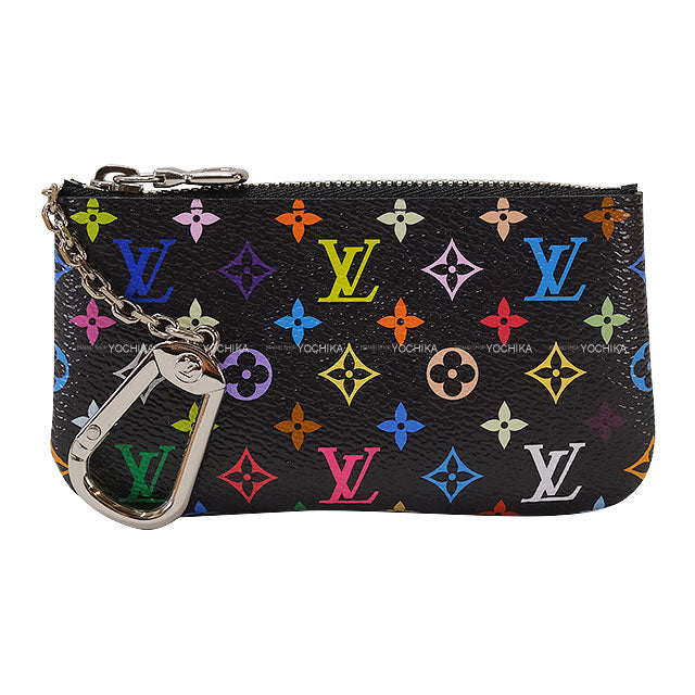 LOUIS VUITTON card holder LV×TM Card Key Case Takashi Murakami Pochette Cle Noir (Black) Multi color Monogram Canvas Silver HW M13664[BRAND NEW][Authentic]