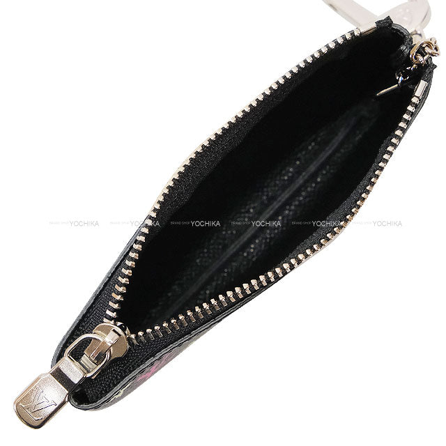 LOUIS VUITTON card holder LV×TM Card Key Case Takashi Murakami Pochette Cle Noir (Black) Multi color Monogram Canvas Silver HW M13664[BRAND NEW][Authentic]