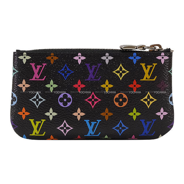 LOUIS VUITTON card holder LV×TM Card Key Case Takashi Murakami Pochette Cle Noir (Black) Multi color Monogram Canvas Silver HW M13664[BRAND NEW][Authentic]