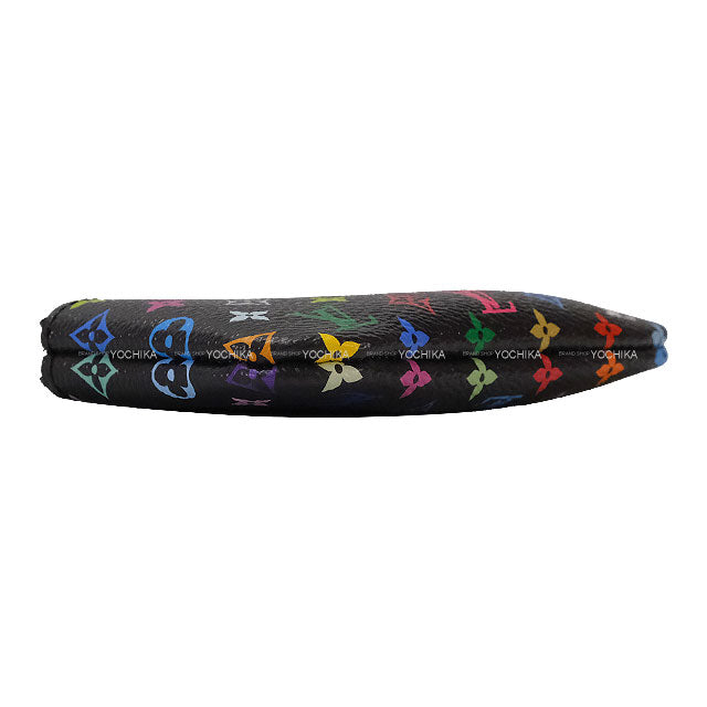 LOUIS VUITTON card holder LV×TM Card Key Case Takashi Murakami Pochette Cle Noir (Black) Multi color Monogram Canvas Silver HW M13664[BRAND NEW][Authentic]