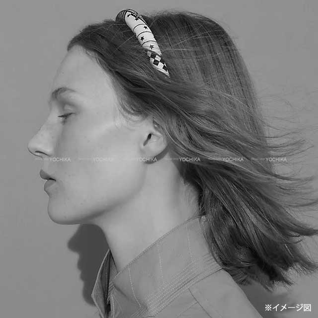 HERMES hair accessories headband Elsa Wild Singapore Multicolor Silk100%[EXCELLENT][Authentic]