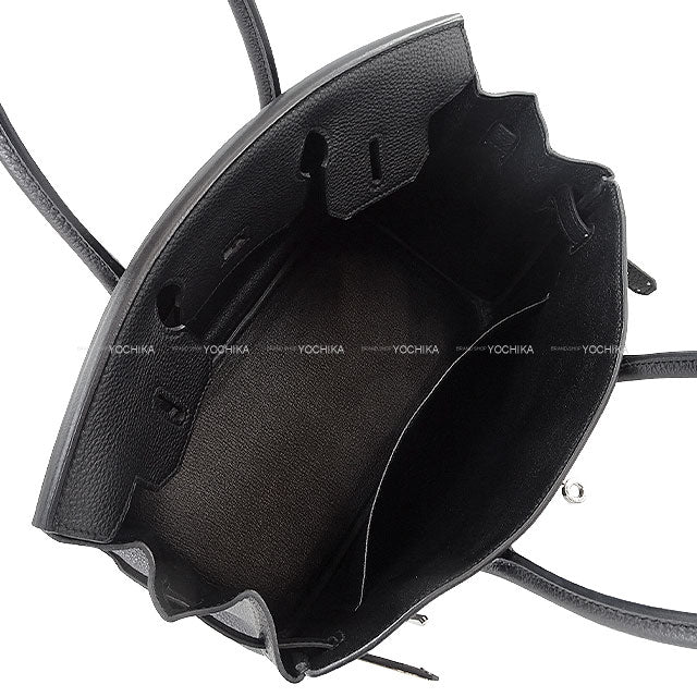 [Pre-loved] HERMES Handbag Birkin30 Noir (Black) Veau Togo Silver HW Stamp T[LIKE NEW][Authentic]