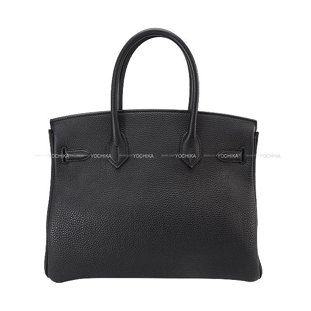 [Pre-loved] HERMES Handbag Birkin30 Noir (Black) Veau Togo Silver HW Stamp T[LIKE NEW][Authentic]