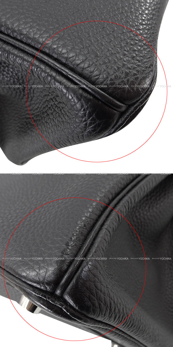 [Pre-loved] HERMES Handbag Birkin30 Noir (Black) Veau Togo Silver HW Stamp T[LIKE NEW][Authentic]