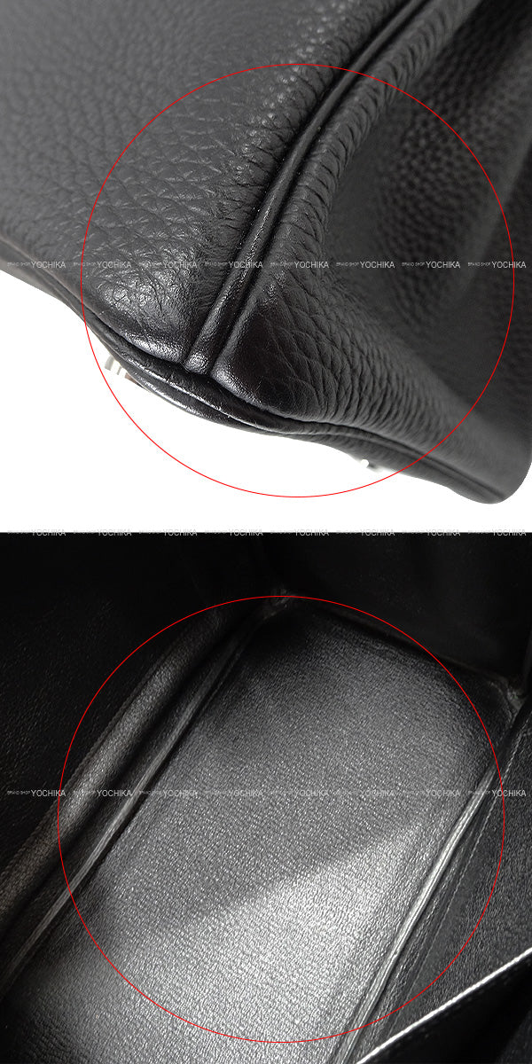 [Pre-loved] HERMES Handbag Birkin30 Noir (Black) Veau Togo Silver HW Stamp T[LIKE NEW][Authentic]