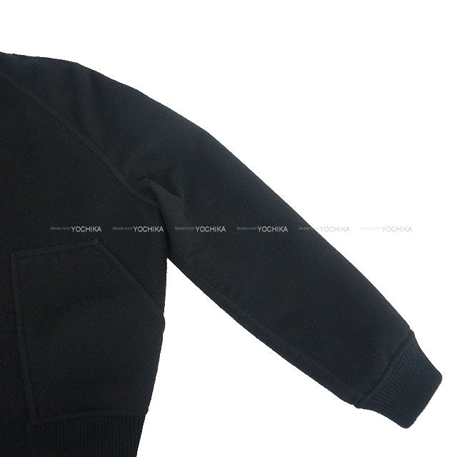 [Pre-loved] HERMES Blouson Jacket Double-Face Noir (Black) Cashmere #34 4E0241DC[LIKE NEW][Authentic]