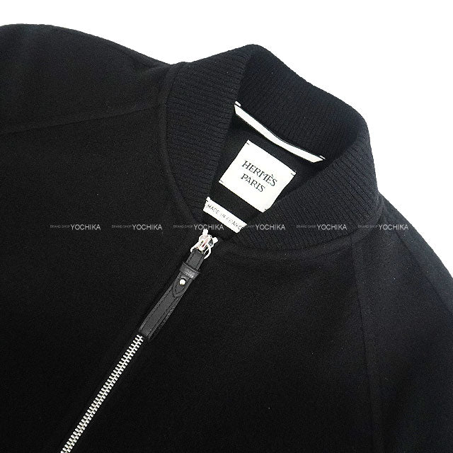 [Pre-loved] HERMES Blouson Jacket Double-Face Noir (Black) Cashmere #34 4E0241DC[LIKE NEW][Authentic]