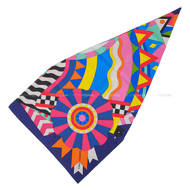 HERMES Petit H Furoshiki GM Cheval de Fete Multicolor Silk[BRAND NEW][Authentic]