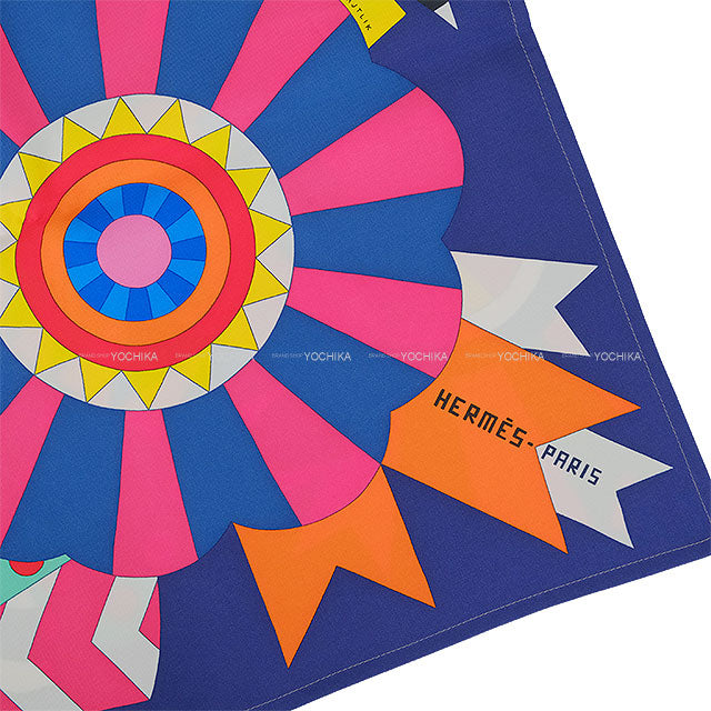 HERMES Petit H Furoshiki GM Cheval de Fete Multicolor Silk[BRAND NEW][Authentic]