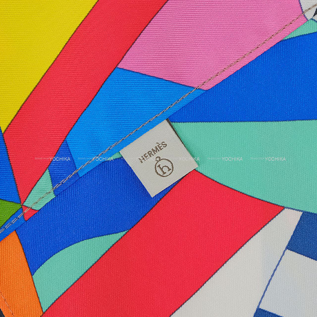 HERMES Petit H Furoshiki GM Cheval de Fete Multicolor Silk[BRAND NEW][Authentic]